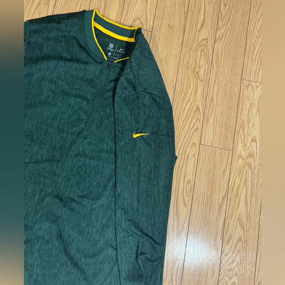 Nike Green Bay Packers Coach Sideline 1/4 Zip Pullover – Men’s XL - Picture 7 of 13